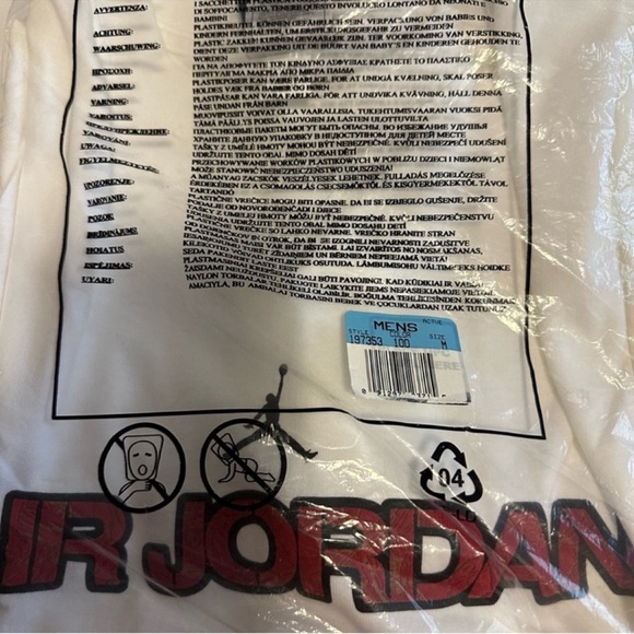 VINTAGE NEW NIKE AIR JORDAN WHITE LASER 4 BACK GRAPHIC T-SHIRT SIZE M - Picture 7 of 7